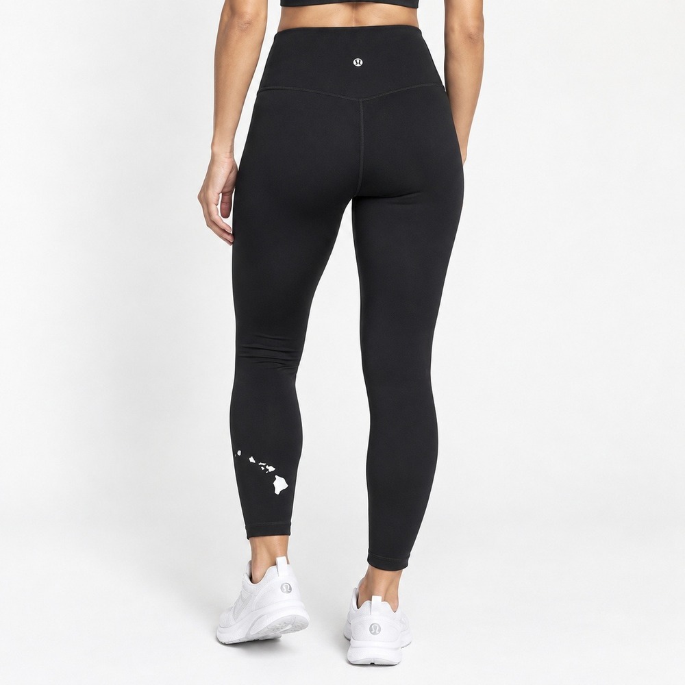 Lululemon Align Hawaii 25" Leggings Black Limited Edition Rare Exclusive Size 4